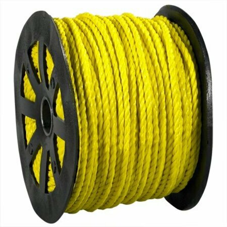 BSC PREFERRED 5/8'', 5,600 lb, Yellow Twisted Polypropylene Rope S-14193